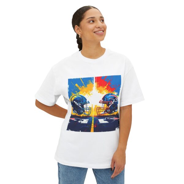 Chargers vs Patriots - artistic T-Shirt - Image 3