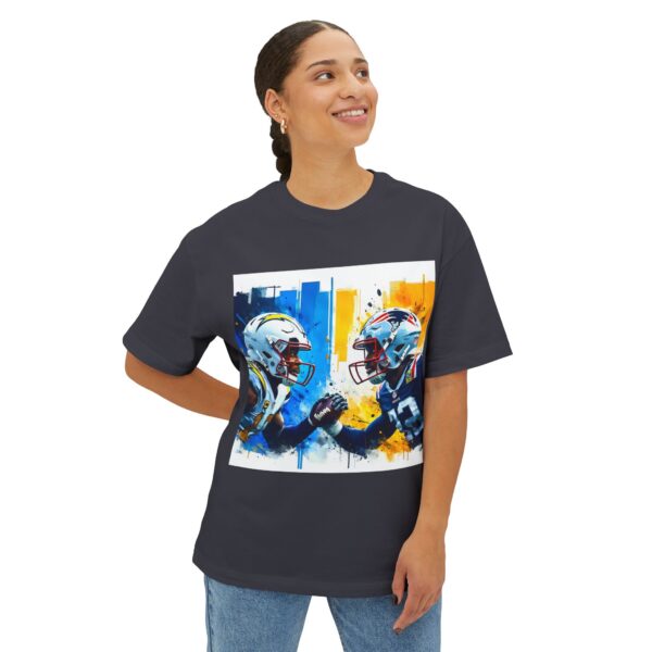 Chargers vs Patriots - artistic T-Shirt - Image 23