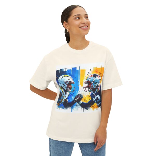 Chargers vs Patriots - artistic T-Shirt - Image 15