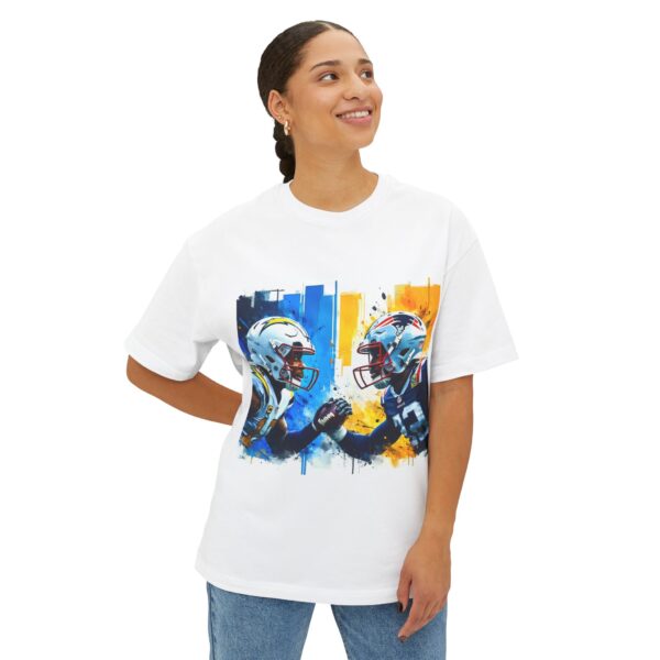 Chargers vs Patriots - artistic T-Shirt - Image 3