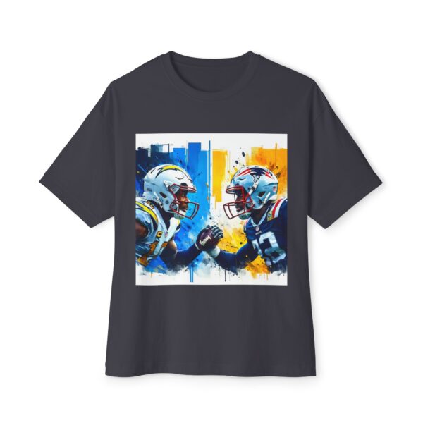 Chargers vs Patriots - artistic T-Shirt - Image 21