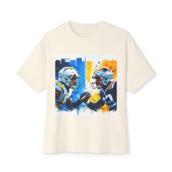 Chargers vs Patriots - artistic T-Shirt - Image 13