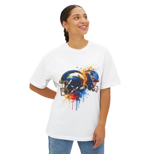 Chargers vs Patriots - artistic T-Shirt - Image 3